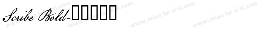 Scribe Bold字体转换